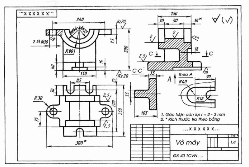 Bộ sưu tập các Bản vẽ kỹ thuật mẫu trong nhiều lĩnh vực