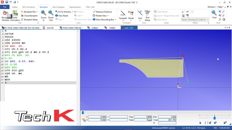 Bài tập thực hành tiện CNC đầy đủ nhất