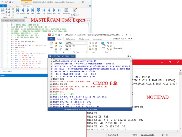 Các thủ thuật trong MasterCAM 2018