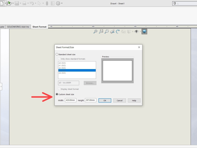 Tạo khung bản vẽ tự động trong SolidWorks
